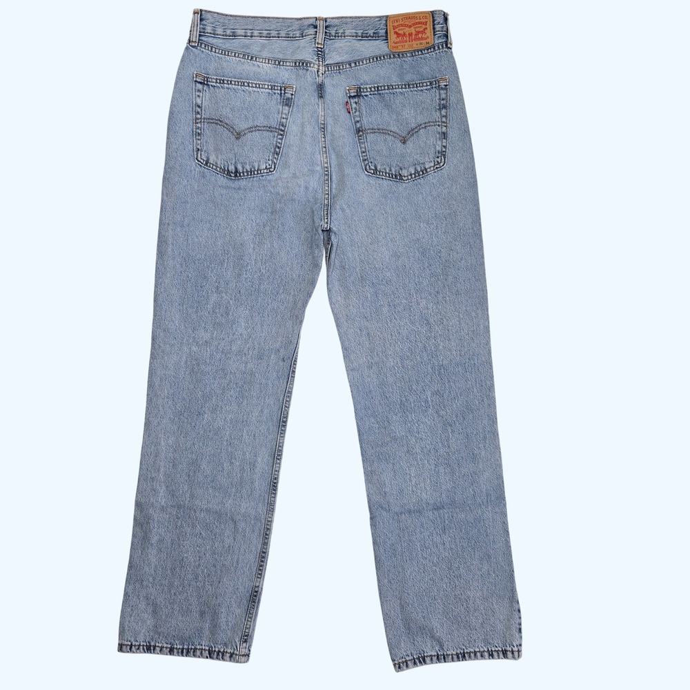 Levis 565 97 Loose Straight Leg Jeans Mens 36x34 (Fits 32" Inseam) Light Wash - Picture 6 of 9
